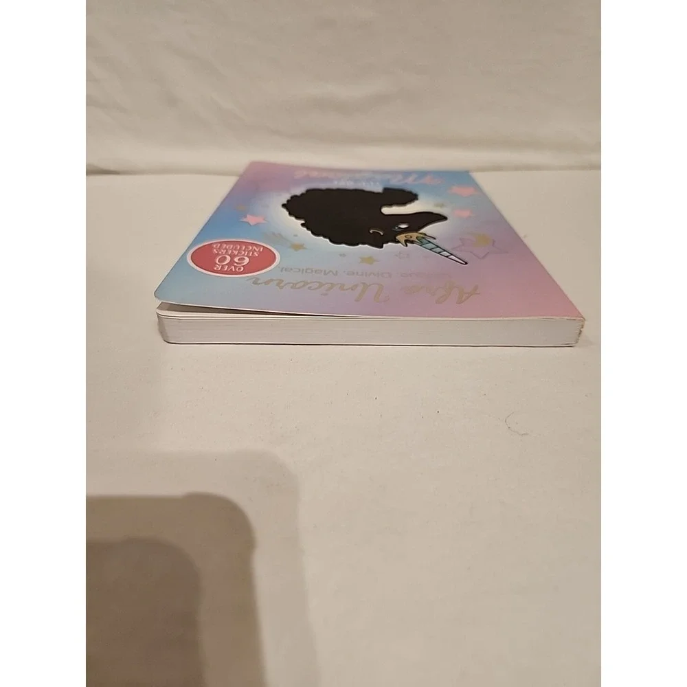 Afro Unicorn You are Unique Lined journal notebook with over 60 stickers